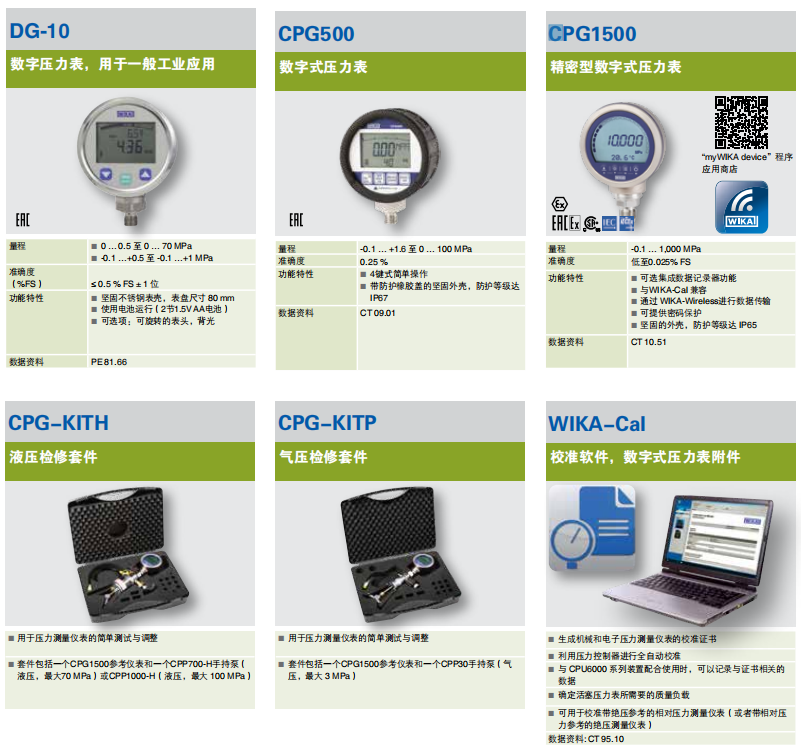 WIKA威卡高端數(shù)字式壓力表
